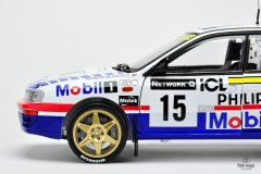 Subaru Impreza Hołowczyc / Wisławski Rajd Wielkiej Brytanii 1997 - model Sun Star w skali 1:18