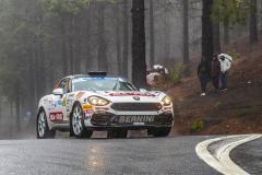 31 MABELLINI Andrea (ITA), GONELLA Nicolo (ITA), Napoca Rally Team, Abarth 124 Rally, action, during the 2020 Rally Islas Canarias, 5th round of the 2020 FIA European Rally Championship, from November 26 to 28, 2020 in Las Palmas de Gran Canaria, Spain - Photo Grégory Lenormand / DPPI