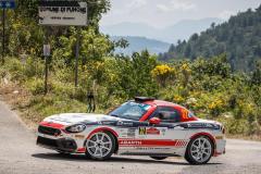 32 POLONSKI Dariusz (POL), SITEK Łukasz (POL), Team Rallytechnology, Abarth 124 Rally, action    during the 2020 Rally di Roma Capitale, 1st round of the 2020 FIA European Rally Championship, from July 24 to 26, 2020 in Rome, Italy - Photo Frédéric Le Floc'h / DPPI
