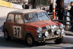 Paddy Hopkirk i Henry Liddon, Mini Cooper S, Rajd Monte Carlo 1964