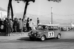 Paddy Hopkirk i Henry Liddon, Mini Cooper S, Rajd Monte Carlo 1964