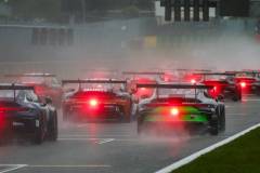Start, Porsche 911 GT3 Cup, Lechner Racing Middle East (#5), Nicolas Misslin (MC), Dinamic Motorsport SRL (#14), Moritz Sager (A), Porsche Mobil 1 Supercup 2021, Spa-Francorchamps (B)