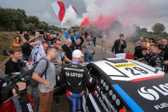 WRC Rajd Hiszpanii 2021 Kajetan Kajetanowicz / Maciej Szczepaniak Skoda Fabia Rally 2 evo WRC3