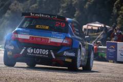 WRC Rajd Hiszpanii 2021 Kajetan Kajetanowicz / Maciej Szczepaniak Skoda Fabia Rally 2 evo WRC3