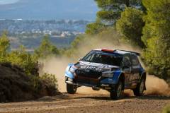 WRC Rajd Akropolu 2021: Kajetan Kajetanowicz i Maciej Szczepaniak Skoda Fabia Rally 2 evo