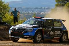 WRC Rajd Akropolu 2021: Kajetan Kajetanowicz i Maciej Szczepaniak Skoda Fabia Rally 2 evo