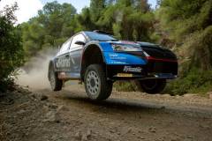 WRC Rajd Akropolu 2021: Kajetan Kajetanowicz i Maciej Szczepaniak Skoda Fabia Rally 2 evo