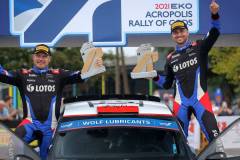 WRC Rajd Akropolu 2021: Kajetan Kajetanowicz i Maciej Szczepaniak Skoda Fabia Rally 2 evo