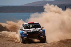 WRC Rajd Akropolu 2021: Kajetan Kajetanowicz i Maciej Szczepaniak Skoda Fabia Rally 2 evo