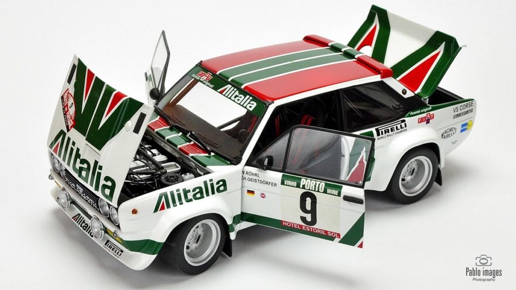 FIAT 131 Mirafiori Abarth w skali 1:18 by Kyosho