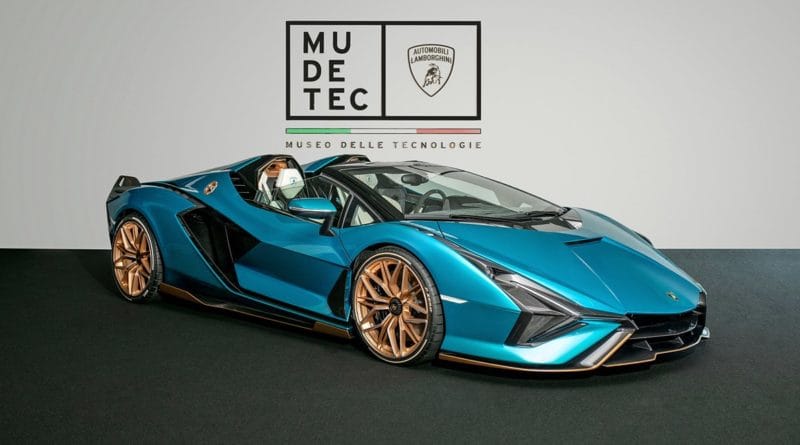 Lamborghini Sián Roadster w Muzeum Lamborghini