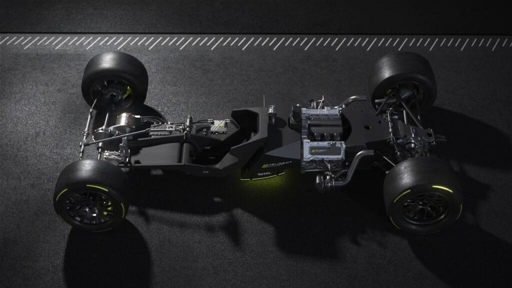 Napęd Hybrid4 wyścigówki na 24h LeMans 2022 – Peugeot Hypercar LMH