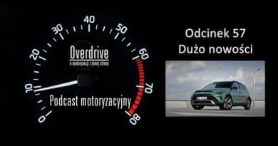 Podcast motoryzacyjny Overdrive | Odcinek 57 | Dużo nowości