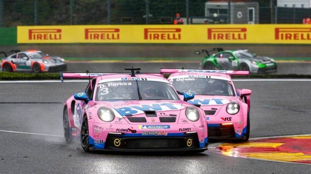 Porsche 911 GT3 Cup, BWT Lechner Racing (#3), Dylan Pereira (L), BWT Lechner Racing (#2), Ayhancan Güven (TR), Porsche Mobil 1 Supercup 2021, Spa-Francorchamps (B)