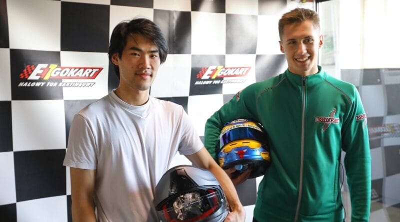 Bruce Liu - zwycięzca konkursu Chopinowskiego i Kacper Nadolski - zawodnik kartingowy