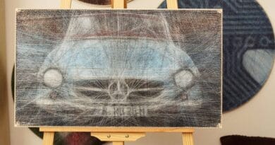 Mercedes SL w technice String Art