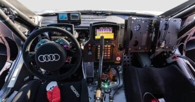 Wnętrze nowego, rajdowego Audi RS Q e-tron