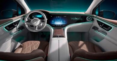 Wnętrze nowego modelu Mercedes EQE SUV