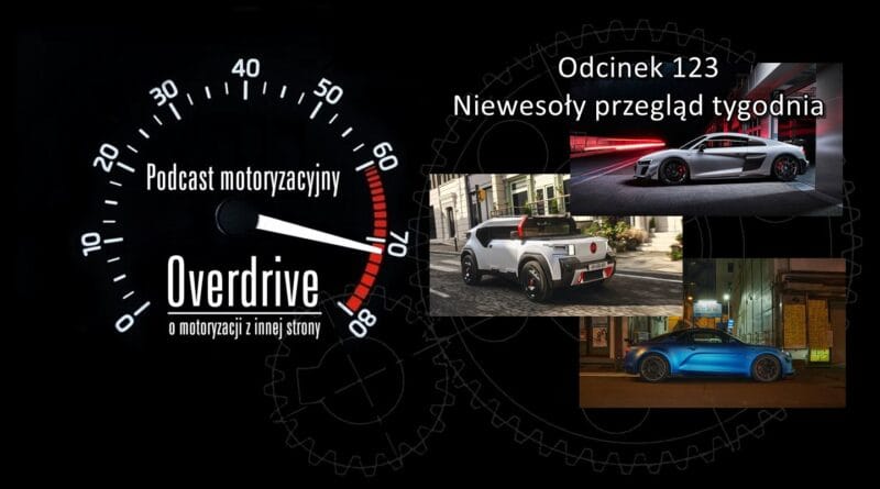 Podcast motoryzacyjny Overdrive | Odcinek nr 123 | Niewesoły przegląd tygodnia