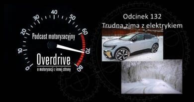 Podcast motoryzacyjny Overdrive | Odcinek 132 | Trudna zima z elektrykiem