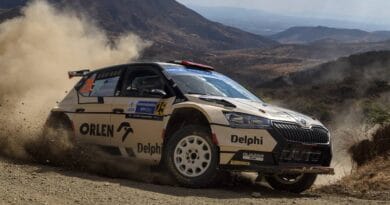 WRC Rajd Meksyku 2023 - Kajetan Kajetanowicz i Maciej Szczepaniak, Skoda Fabia RS Rally2 evo