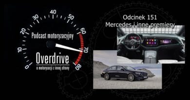 Podcast motoryzacyjny Overdrive | Odcinek 151 | Mercedes i inne premiery