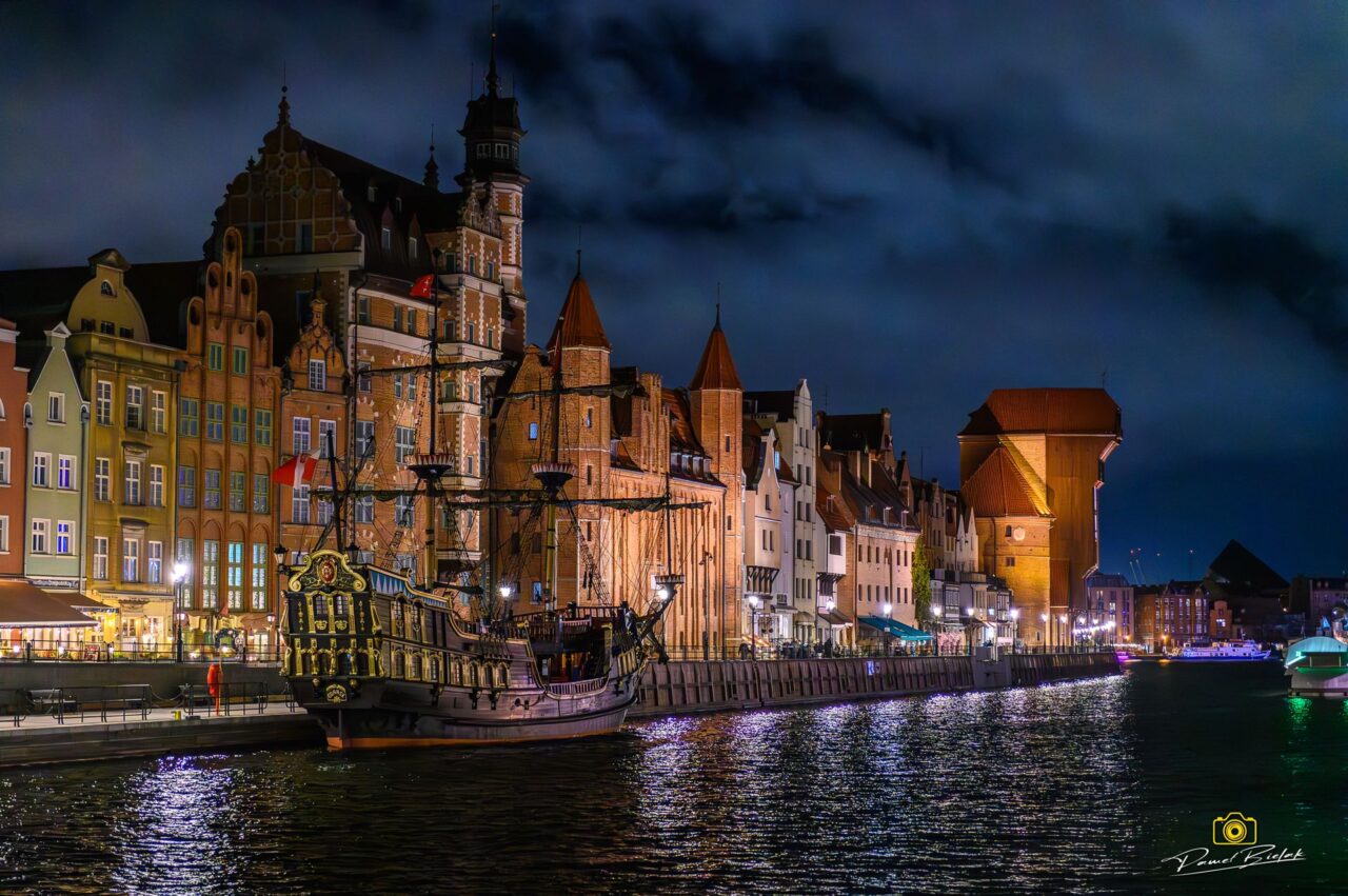 Gdańsk, Stare Miasto nocą